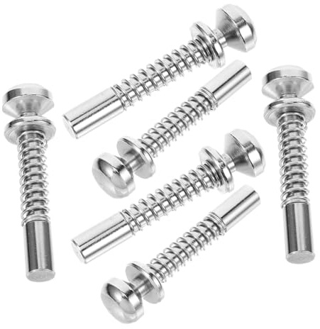 SEWACC 6pcs Crib Latch Spring-Loaded Plunger Pins Window Screen Repair Kit Gate Fittings Easy Installation Flexible Locking Replacement for Cage Doors and Cabinets