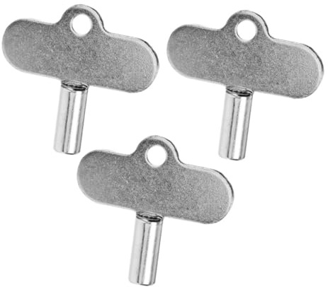 GALPADA 3pcs Radiator Bleed Valve Keys Compact Air Plumbing Tool with Ergonomic Grip for Home Heating Maintenance and Radiator Vent Bleeding