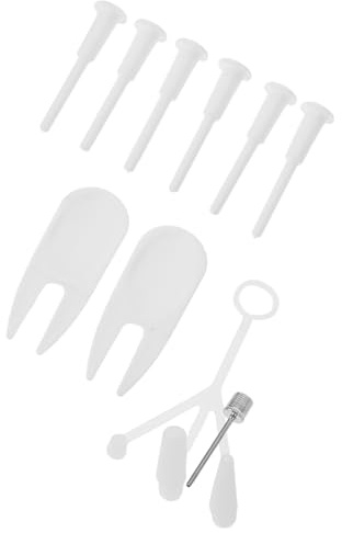 SOPOTUTU Kit de Remplacement Bouchons Air pour Ballon de Fitness Yoga avec Adaptateurs et Extracteurs pour Pilates Gonflable et Piscine Étanchéité Renforcée et Durabilité