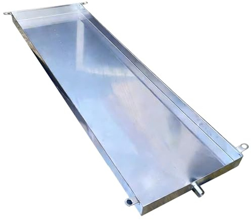 Bandeja de Goteo de Aire Acondicionado Inox 304 Bandeja de Drenaje de Condensado con Kit de Drenaje para Equipos Uso Taller Cocina Plantas Camping Personalizable(130x40cm(51x16in))