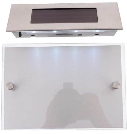 WOFASHPURET Lampada Solare da Parete con Sensore Luce e Numero Civico Led, Numero di Porta Luminoso Solare Resistente alla Pioggia, Strumento di Illuminazione per Esterni Professionale