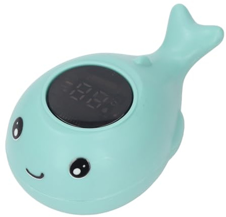 Naroote Termometro Bagno Blue Whale Display LED Intelligente Giocattolo Galleggiante per Bagnetto per Uso Infantile Monitoraggio della Temperatura Dell'acqua