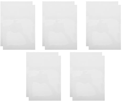 FUNOMOCYA 10 St Inkjet Transparent Film Self-adhesive Sheets för Projektion Etiketter Hög Färgprecision Lätt Tryckning Mångsidig Användning för DIY Skola