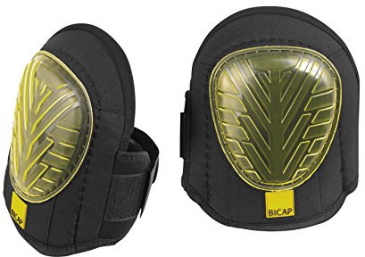 BICAP Knieschoner mit Profi Gel Knieschützer Knieschoner nach EN 14 404 Perfekt für Bodenarbeit und Gartenarbeit