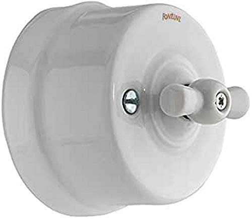 Fontini – Schalter Schleife Porzellan weiß Schnee Garby Ref. 6583010001