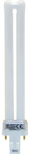 GE CFL Tube Light Bulb, T4 Light Bulb, 13 Watt, G23 2-Pin Base, Cool White (10 Pack)