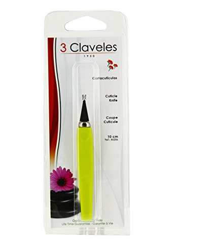 3 Claveles Cortacuticulas Acero Inoxidable 10 cm