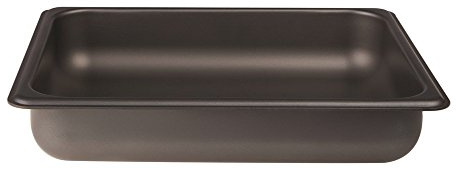Pentole Agnelli ALSA282SS40 Teglia Gastronorm 1/2, Antiaderente Interno/Esterno, Alluminio, Bianco, 26.5x32.5x4 cm
