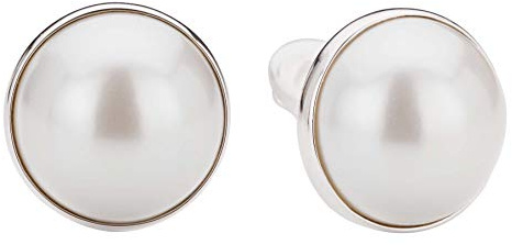 Traveller Ohrclip - Damen - Perle - 20 mm - Weiss - Platiniert - 194297