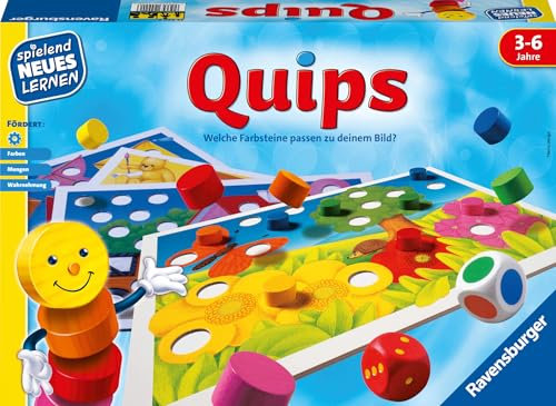 Ravensburger 24920 - Quips - Spielen und Lernen für Kinder, Lernspiel für Kinder von 3-6 Jahren, Spielend Neues Lernen für 2-4 Spieler