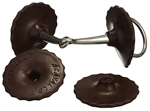 Acavallo Bit Guards Brown, Protezioni per Punte, Colore: Marrone Unisex-Adulto, Taglia Unica