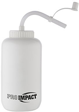 Pro Impact Borraccia comprimibile con cannuccia lunga, in plastica LDPE, senza BPA, per l'idratazione per baseball, hockey, palestra, MMA, yoga, boxe, ciclismo, softball, calcio, lacrosse (1006 g)