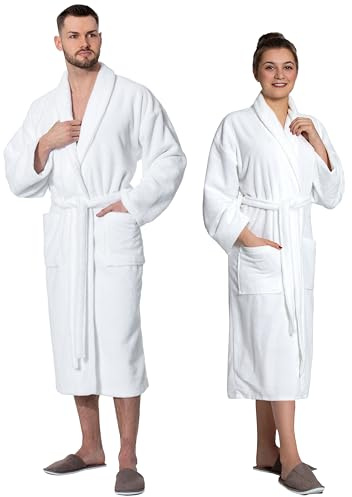 ZOLLNER Bademantel Velours - hautfreundlich und saugstark - für Damen und Herren - Mischgewebe - Größe S-XXL - waschbar - Hotelqualität - Oeko Tex® zertifiziert, 348