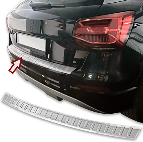 Protezione paraurti posteriore per Audi Q2 | Dal 2016+ in acciaio inox opaco protezione per bordo bagagliaio di carico
