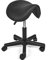 Mingone Sattelhocker Drehhocker Sattelstuhl Höhenverstellbar Bürohocker Ergonomischer Praxishocker mit Rollen 360 ° Drehung ，Schwarz