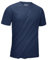 KEFITEVD Rashguard Herren Kurzarm UV Schutzkleidung Dünn Leicht Polyester Sport Outdoor Top Männer Sommer T-Shirt Dunkelblau L