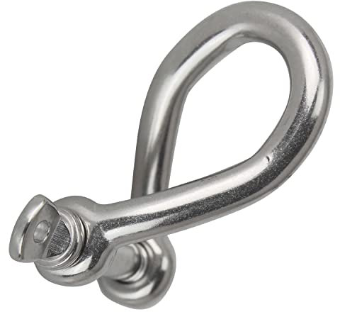 DERING Schäkel Edelstahl 12 mm Gedreht Form 25 Stück Drahtseil Seil Verbinder