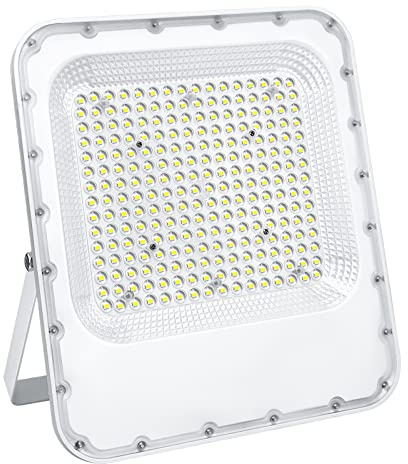 Willpower Foco LED Exterior 200W Proyector LED Impermeable IP66 Luces LED Exterior 6000K Blanco Frío Luz de Inundación Luz de Seguridad Iluminación Exterior para Garaje Patio Jardín Terraza Parque