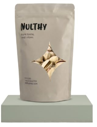 NULTHY Pistacho con Cáscara Tostado y Salado BIO, 1kg | BIO, Origen España, Alto en Proteína, Alto en Fibra, Tostado Artesanal