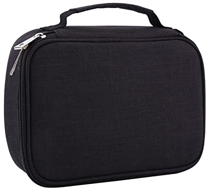 Trousse à Crayons 72 Grande, Crayon Sac de Poche Portable Bureau Papeterie Porte-Crayons étui pliable de grande capacité avec fermeture éclair pour artistes étudiants bureau artisanat noir