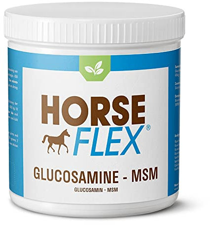Horse Flex Poudre de glucosamine MSM pour chevaux pour soutenir les articulations et les sabots - 1000 grammes