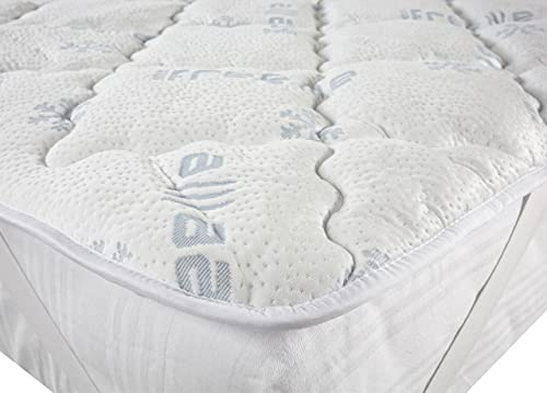 SOFFICIOSO Topper Protezione Materasso Reversibile Rinfrescante o Riscaldante Matrimoniale Double