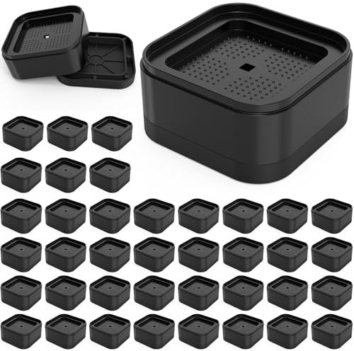 appacare Möbelerhöhungen, verstellbare Betterhöhungen, Schreibtischbeinerhöhungen, 3,5 cm, Bettheberhöhungen, quadratische Betterhöhungsblöcke für Tisch/Schreibtisch/Couch/Stuhl/Sofa/Bett/Schrank, 40