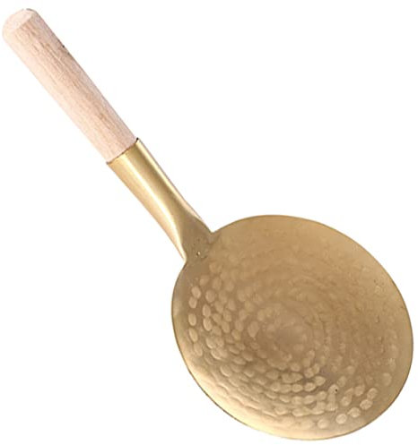 CIYODO Mestolo in Metallo Per Tofu 12 Cm, Paletta Portatile Liscia Per Servire Palline Di Riso, Cucchiaio Da Cucina Multifunzionale Per Uso Domestico e Regali Inaugurazione Casa