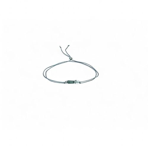 Acura-Styles Edelstein Armband Damen, Handmade, Edelstein Armband Damen Echt, mit Silberkugel, Labradorit Armband, Bergkristall Armband, Verstellbar Durch 925 Silber Schiebekugel, Geschenk für Frauen