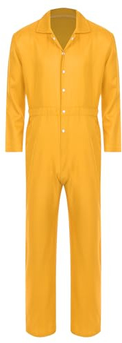 Aislor Herren Arbeitsoverall Langarm Bodysuit Jumpsuit Overall Arbeitsanzug Schutzanzug Arbeitskleidung Ganzanzug Schutzkleidung