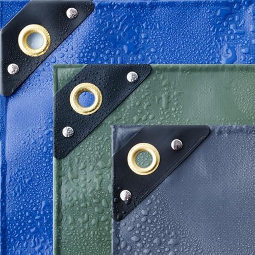 A-TEX® PVC Abdeckplane 650 g/m² LKW Plane mit Ösen | Verschiedene Größen und Farben wählbar | Gartenplane Bauplane Bootsplane Holzplane | wasserdicht | reißfest | uv-stabilisiert (Grün, 1,5 x 6 m)