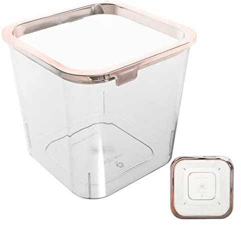 VOSAREA Poubelle de Chambre Transparente en Pet Pratique, Bac à Litière pour Bureau et Chambre, Compact et Fonctionnel