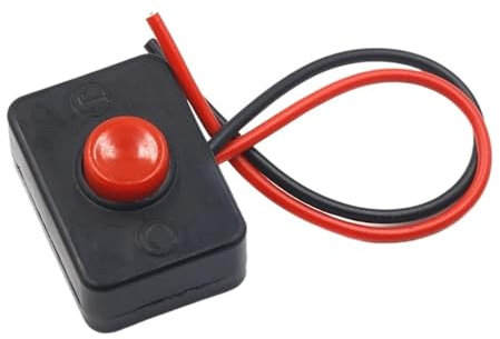 Interruttore a pulsante impermeabile piccola auto circuito filo altoparlante elettrico mini barca a forma di linea rotonda(Pink)