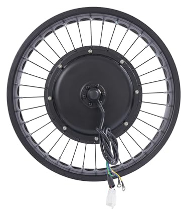 Electric Bike Conversion Kit, 48V 2000W Electric Bicycle Rear Wheel Hub Motor Kit for 20 * 4 inche Wheel Sizes, 5-Speed Gears, Fixed-Speed Cruise, LCD Display, Intelligent PAS Sensor