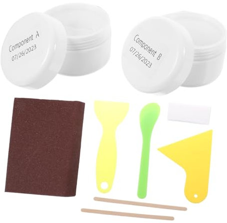 Kit Riparazione per Piastrelle Riparazione Duratura e Inodore per Bagno e Set Completo per Ripristino Superfici 1 Set