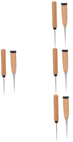 OSALADI 4 Ensembles Outils De Couture Avec Manche Aiguille De Piquage Pour Bricolage Et Réparation De Cuir Toile Chaussures Et Sacs 2 Pièces * 4