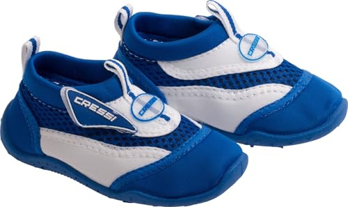 CRESSI Coral JR Chaussures de Plage et d’Eau pour Enfants Respirantes en Néoprène avec Semelle Antidérapante Protection contre Rochers Oursins Sable Chaud Idéales Piscine Mer et Bateau