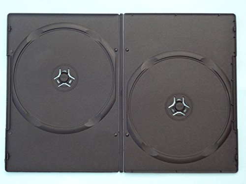 Panmer - Confezione da 100 custodie per DVD, 7 mm, formato doppio, colore: nero