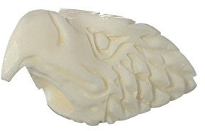 NKlaus Haarschmuck Bartperle ORAS Adler Knochen Lockenperle 6432