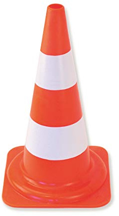 Cone De Signalisation 32 Cm 1 Bande Blanche Mondelin - 801040
