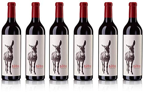 TETU 2013 - Vin Rouge IGP Côtes Catalanes - Cépage 100% Grenache - Lot de 6x75 cl - 90/100 Robert Parker.