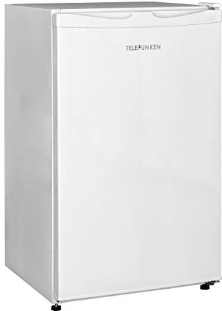 TELEFUNKEN Kühlschrank ohne Gefrierfach, Freistehend, 90 L Gesamt-Nutzinhalt, Kühlschrank klein mit Gemüsefach & 3 Ablagen, Temperaturregelung, LED Innenbeleuchtung, CF-31-121-W weiß