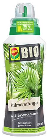 COMPO BIO Palmendünger für alle Zimmer-, Balkon- und Terrassenpflanzen, 100% natürliche Inhaltsstoffe, Spezial-Flüssig-Dünger mit extra Magnesium und Eisen, 500 ml