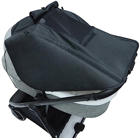 Cysocool Universal Baby Pram Sun Shade Carrycot Buggy Sun Shade Canopy Anti-UV Pram Parasol Sun Cover Blocks 99% of UV Pushchair Awning Blackout Blind Helps Baby Nap | Safety Top Window