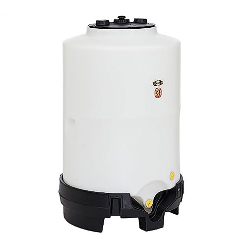 Speidel Lagerfass 1500 Liter mit Sockel unterfahrbar, Kunststofffass zum drucklosen Lagern und Gären von Wein, Saft, Most, UV-beständig und lebensmittelecht, Lager Fass mit Auslaufsicke
