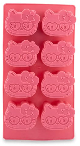 Hello Kitty Sanrio Hearts Silicone Ice Cube Tray | Makes 8 Cubes