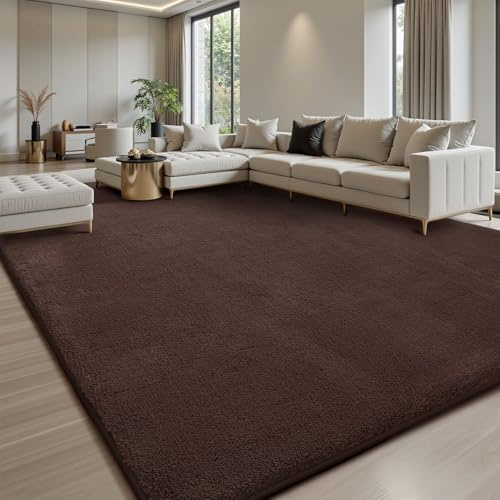 Sour Lemon Teppich Wohnzimmer 240x300cm,Großer Kaffee Flauschig Teppich | Waschbar Gegend Teppiche,rutschfester flauschig Kurzflor Teppich,fusselfrei für Kinderzimmer Mädchen Junge, Schlafzimmer