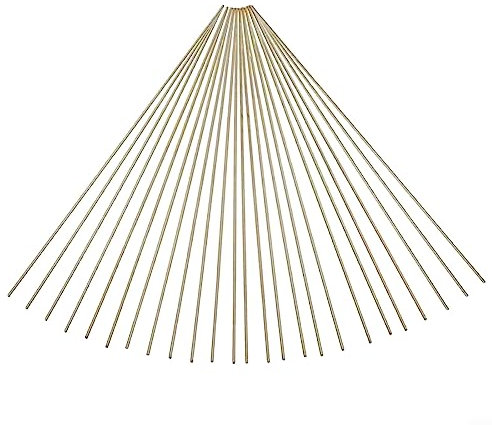 Brass Welding Rods Set of 25 Suitable for DIY and Professional For Oxyacetylene Applications (1.6mm)