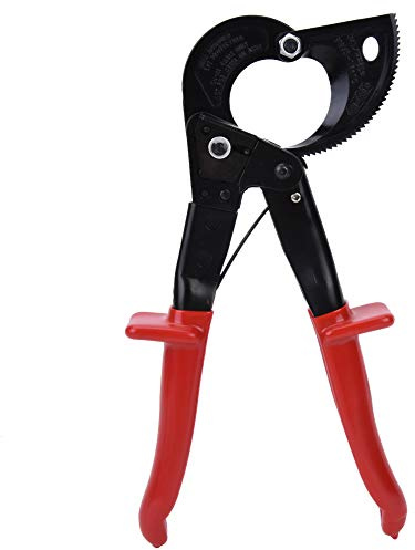Tagliacavi a Cricchetto, Tagliafili Spelafili a Cricchetto Multifunzionale Tagliafili per Carichi Pesanti Tagliacavi in ​​alluminio Utensile Manuale per Tagliare Cavi Elettrici
