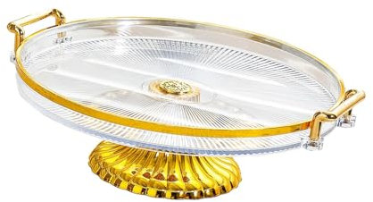 DKRAHRJJ Présentoir À Gâteaux, Plateau de Cuisine, Plateau de Service Pour Desserts, Plateau de Présentatde Pâtisseries Sur Pied Pour Cheesecake/C Without Lid
